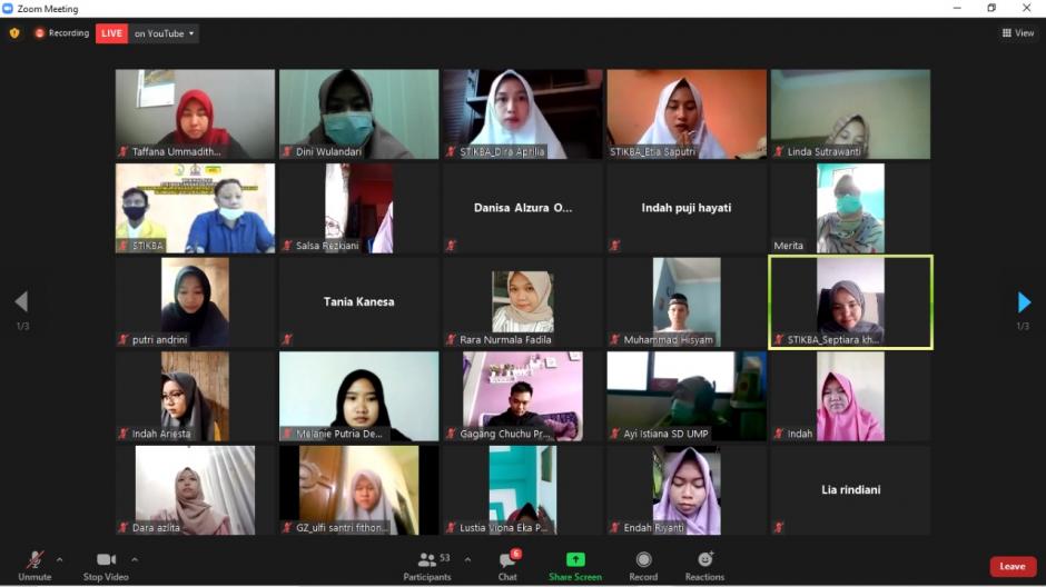 Stikba Gelar Webinar Gizi Remaja