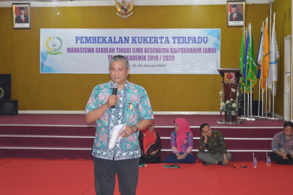 STIKES BAITURRAHIM JAMBI MENYELENGGARAKAN KEGIATAN PEMBEKALAN KUKERTA TERPADU TA. 2019/2020