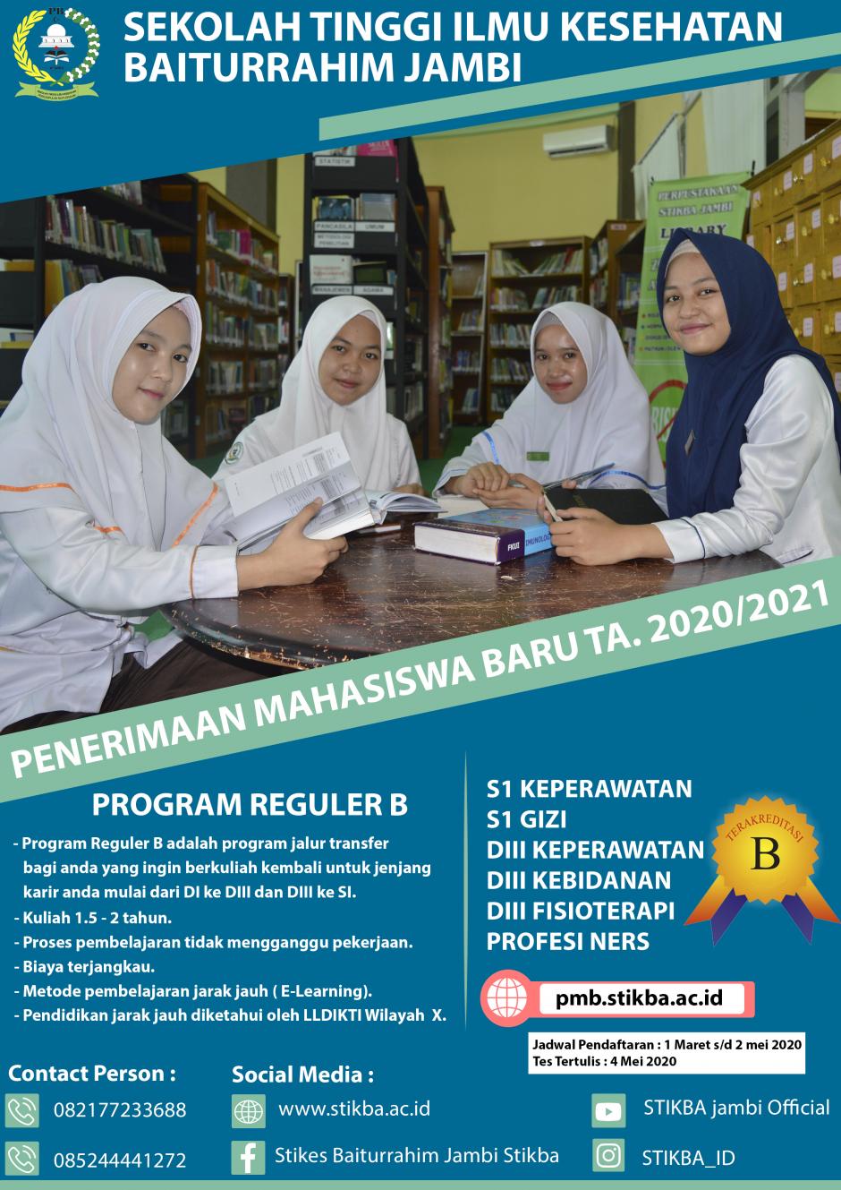 Penerimaan Mahasiswa Baru di STIKBA Jambi