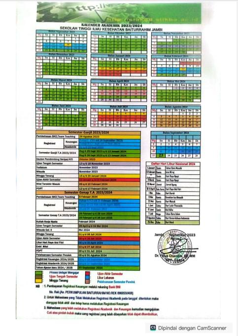 Kalender Akademik 2023/2024