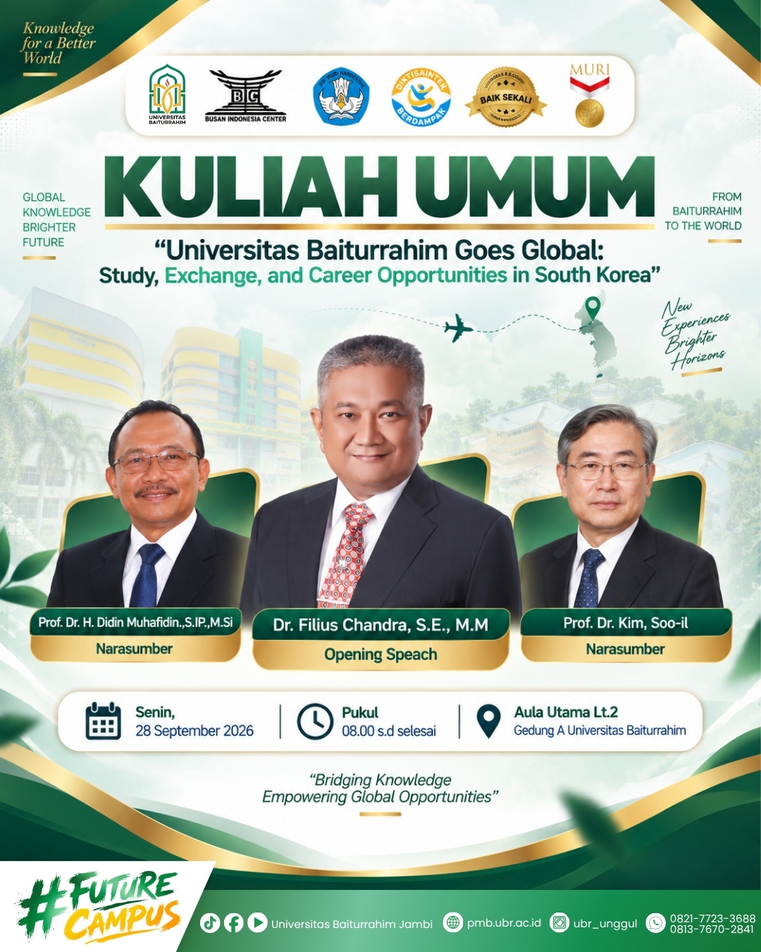 Universitas Baiturrahim Bakal Gelar Kuliah Umum Internasional, Buka Peluang Studi & Karier di Korea Selatan